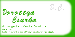 dorottya csurka business card